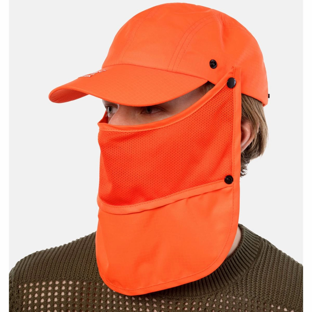 Multi-Utility Neck-Flap Mask Strapback Baseball Cap
