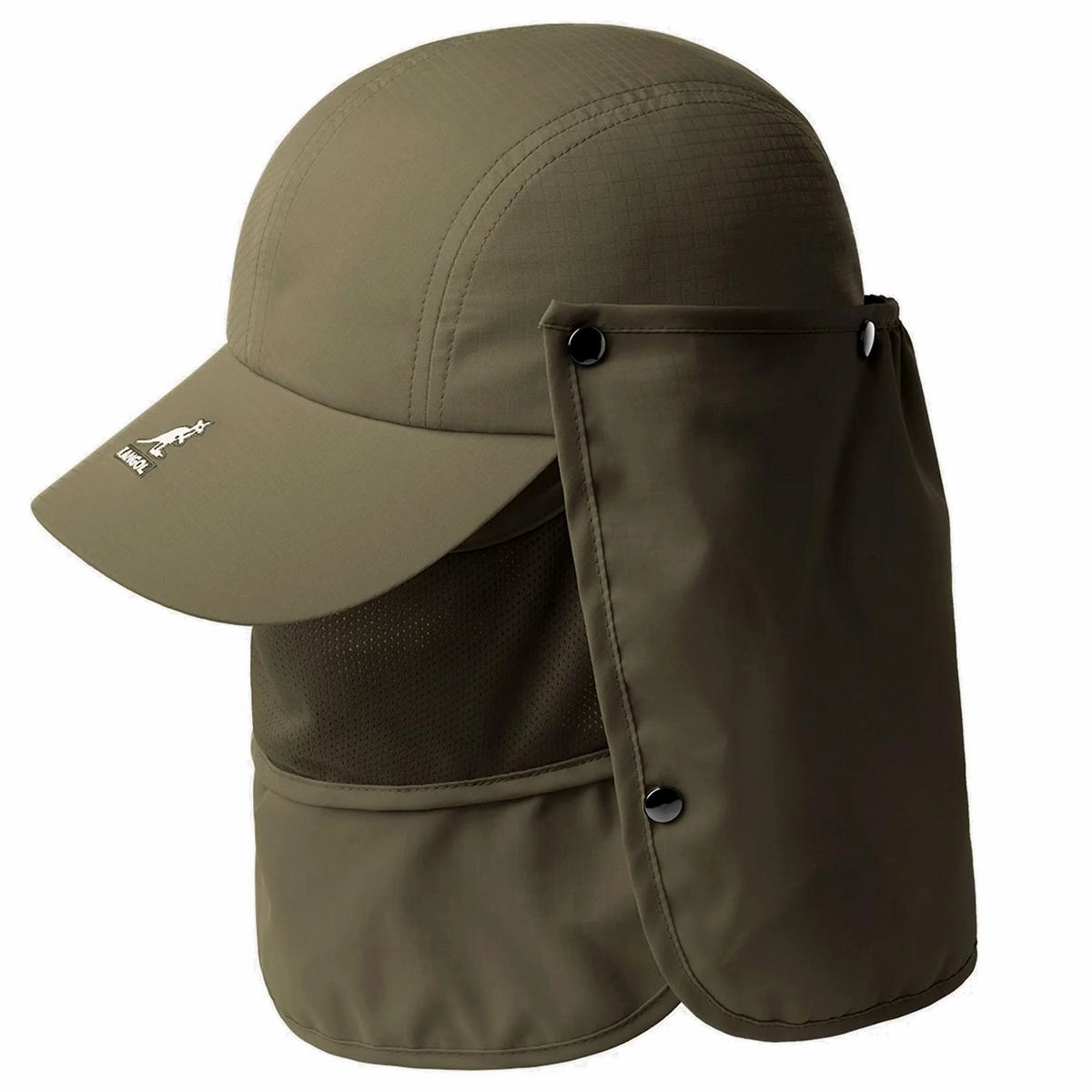 Multi-Utility Neck-Flap Mask Strapback Baseball Cap
