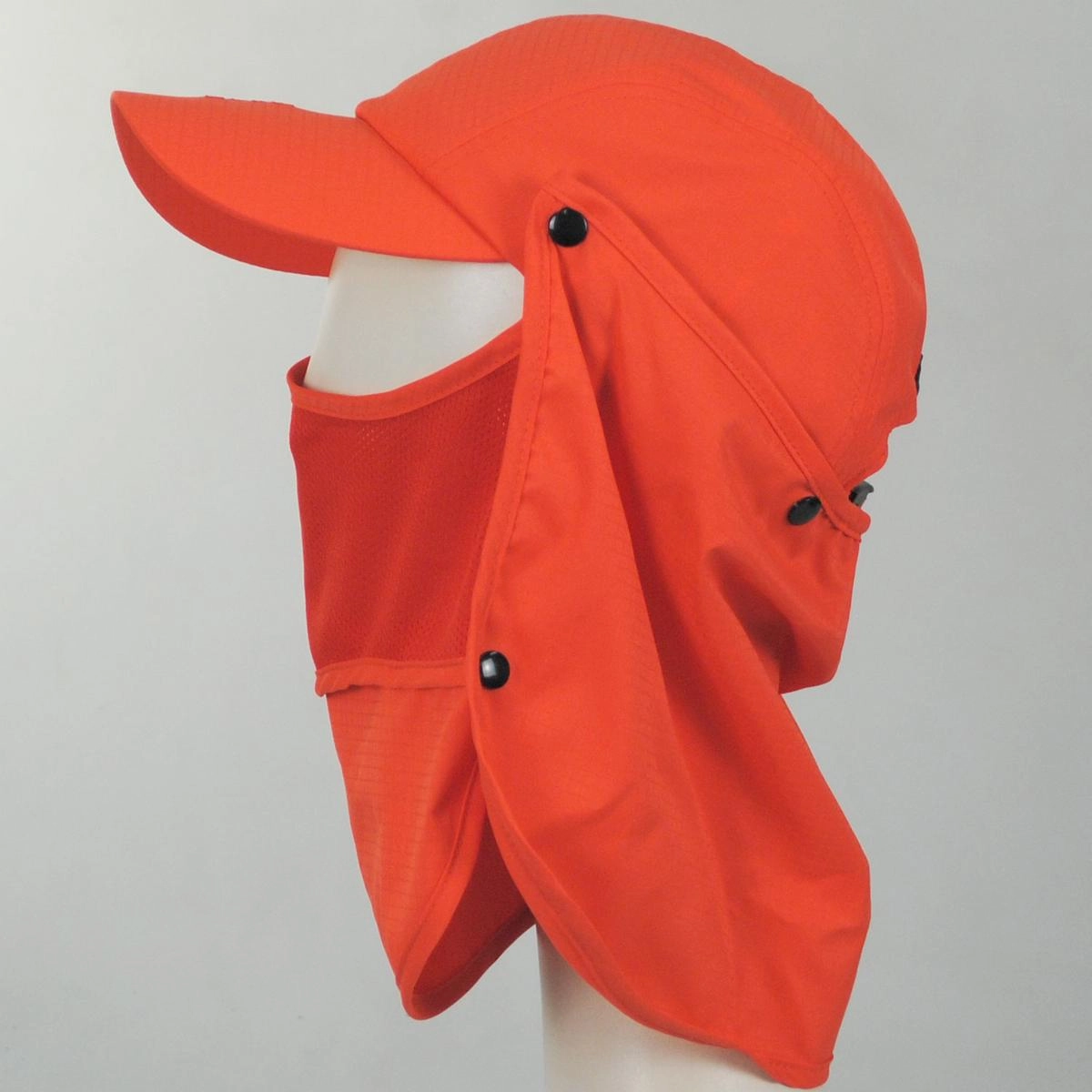 Multi-Utility Neck-Flap Mask Strapback Baseball Cap