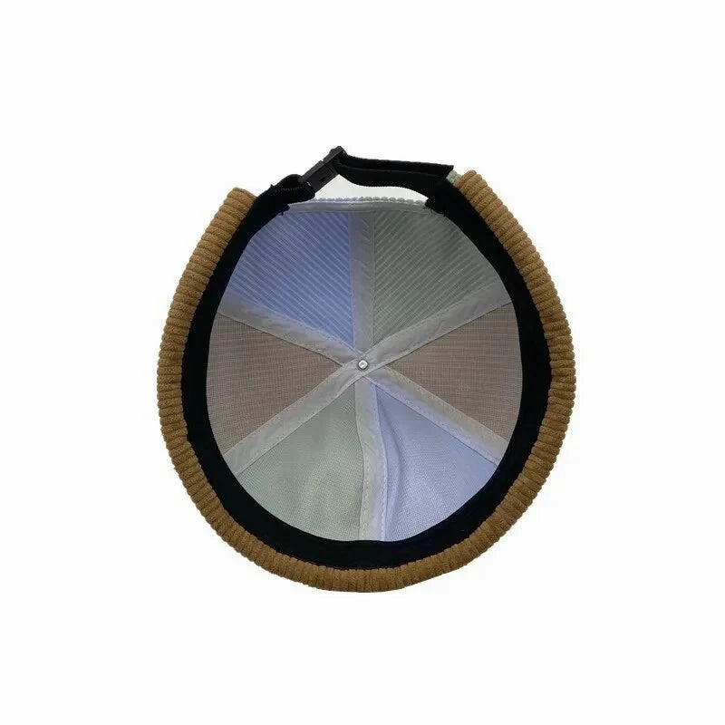 Multicolor Corduroy Docker Cap