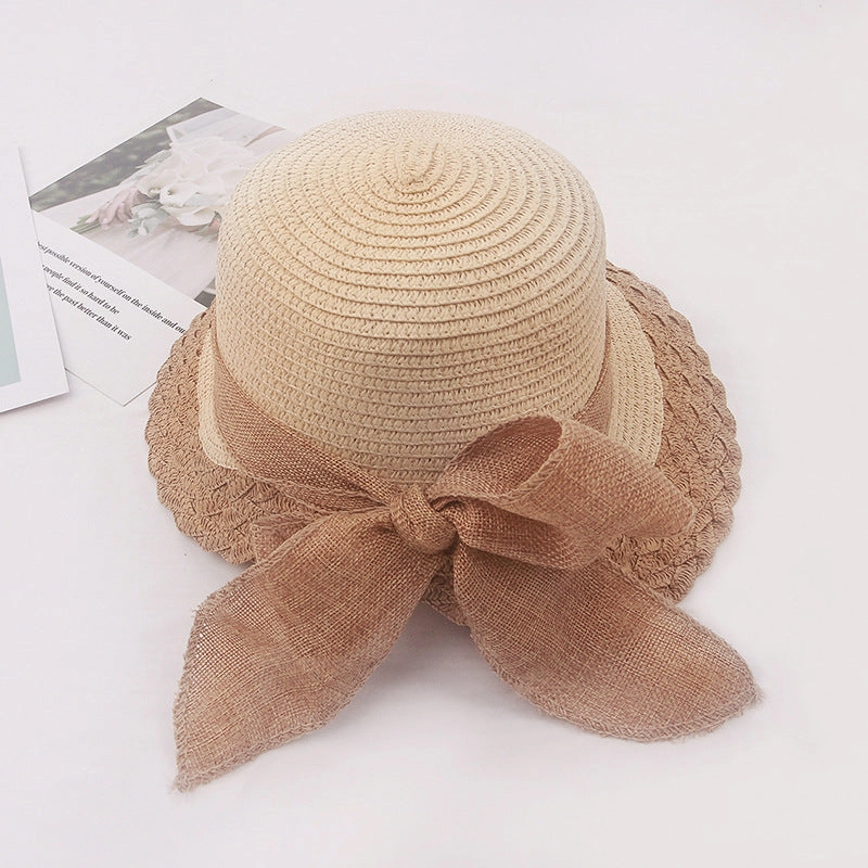 Multicolor Paper Straw Handmade Hat Travel Vacation Women Sun