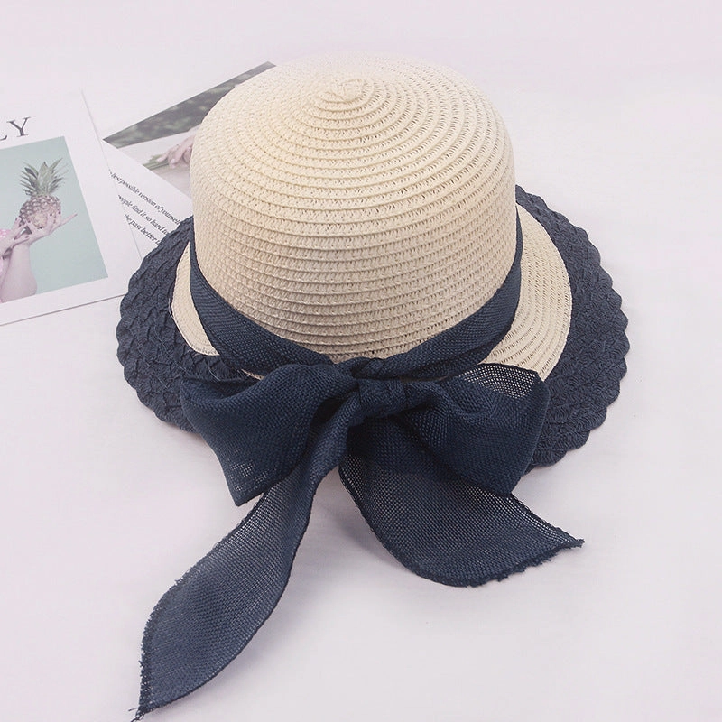Multicolor Paper Straw Handmade Hat Travel Vacation Women Sun