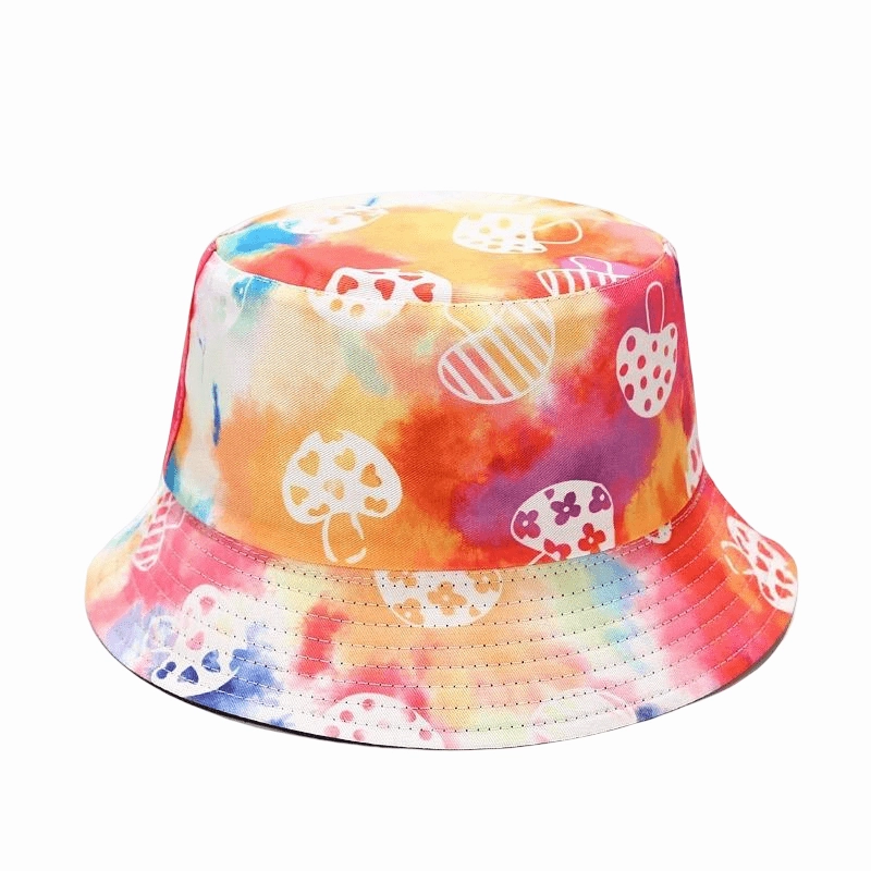 Mushrooms Tie-Dye Bucket Hat