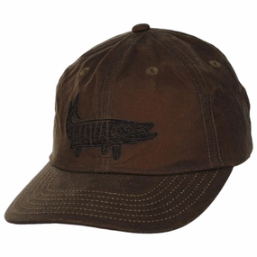 Muskie Weather Guard Waxed Cotton Netplus Strapback Baseball Cap