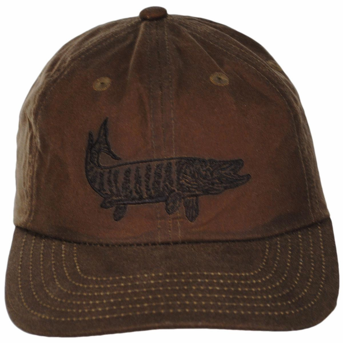 Muskie Weather Guard Waxed Cotton Netplus Strapback Baseball Cap