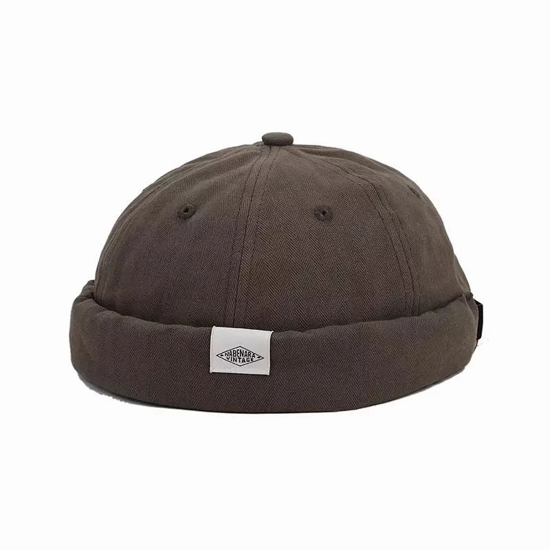Nabenara Vintage Plain Cotton Docker Cap