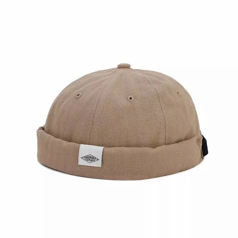Nabenara Vintage Plain Cotton Docker Cap