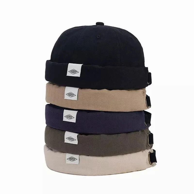 Nabenara Vintage Plain Cotton Docker Cap