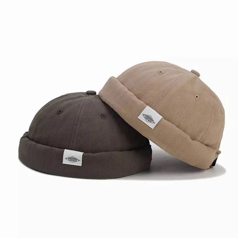 Nabenara Vintage Plain Cotton Docker Cap