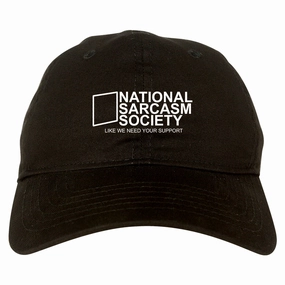 National Sarcasm Society Mens Dad Hat