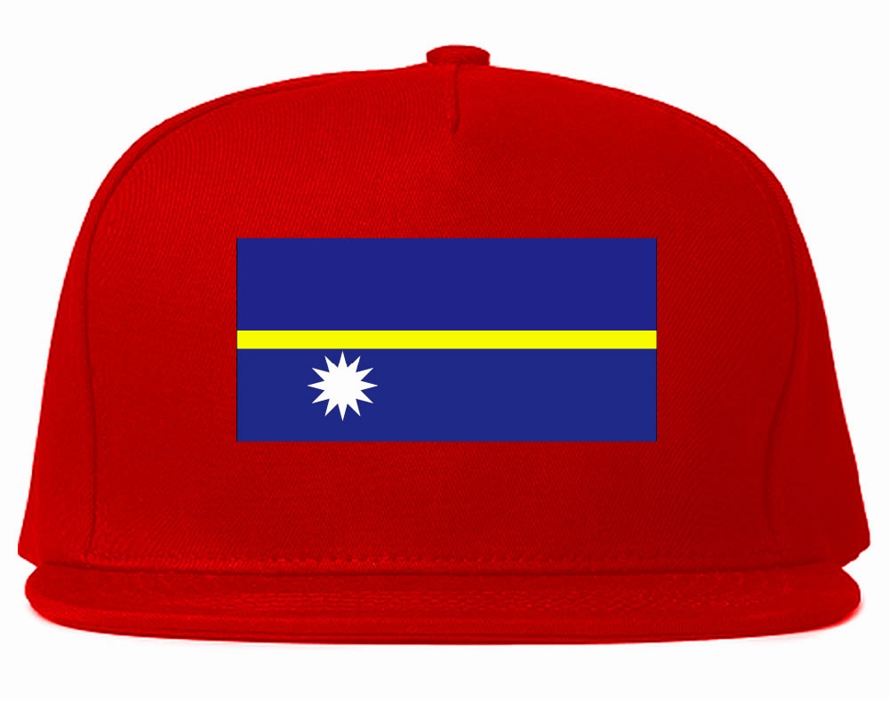 Nauru Flag Country Printed Snapback Hat Cap