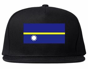Nauru Flag Country Printed Snapback Hat Cap