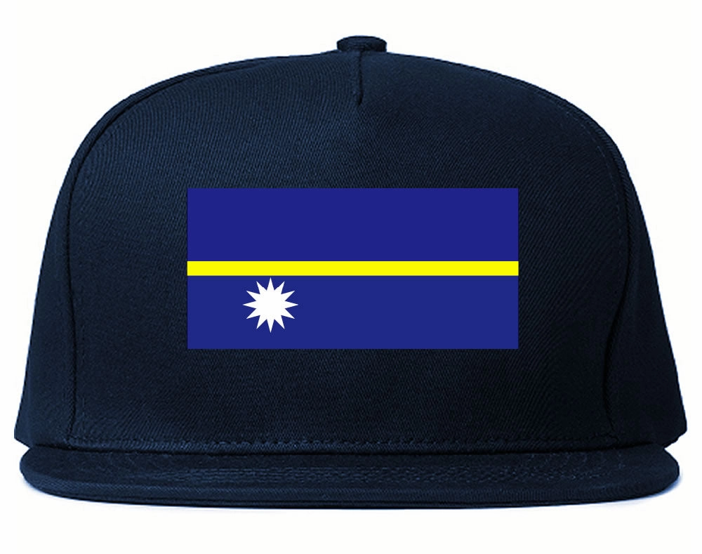Nauru Flag Country Printed Snapback Hat Cap