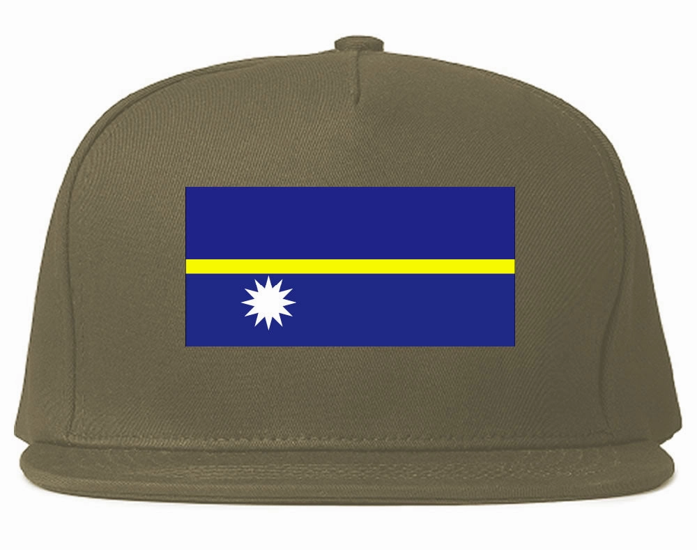Nauru Flag Country Printed Snapback Hat Cap