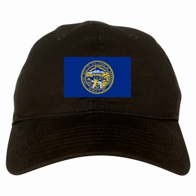 Nebraska State Flag NE Chesst Mens Dad Hat