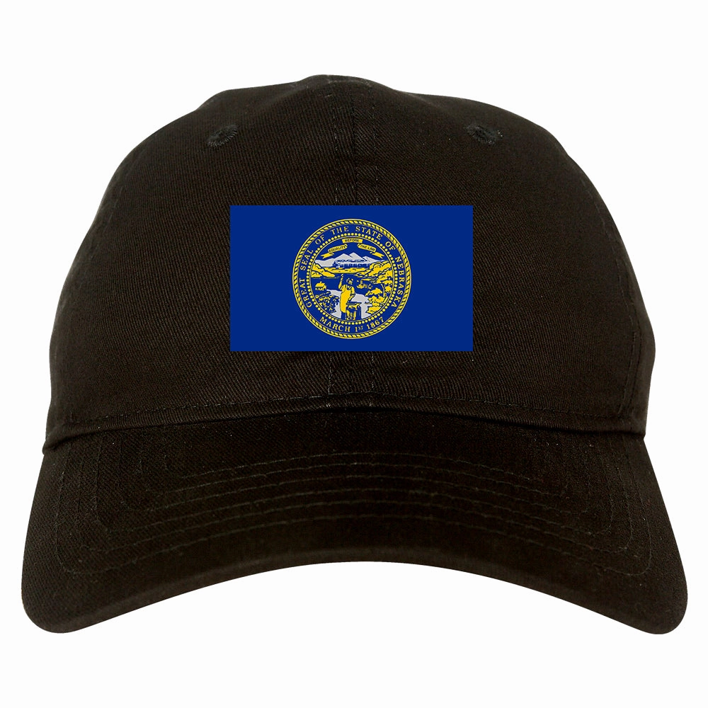 Nebraska State Flag NE Chesst Mens Dad Hat