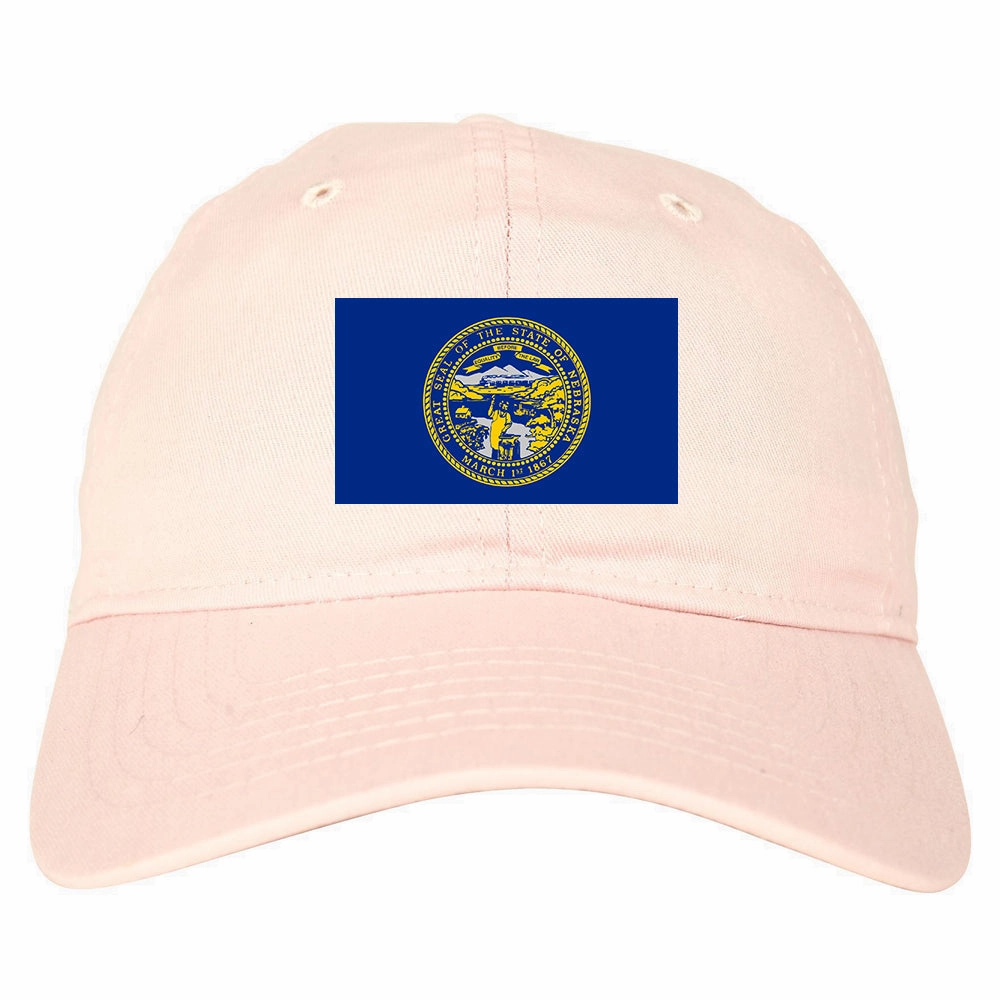 Nebraska State Flag NE Chesst Mens Dad Hat
