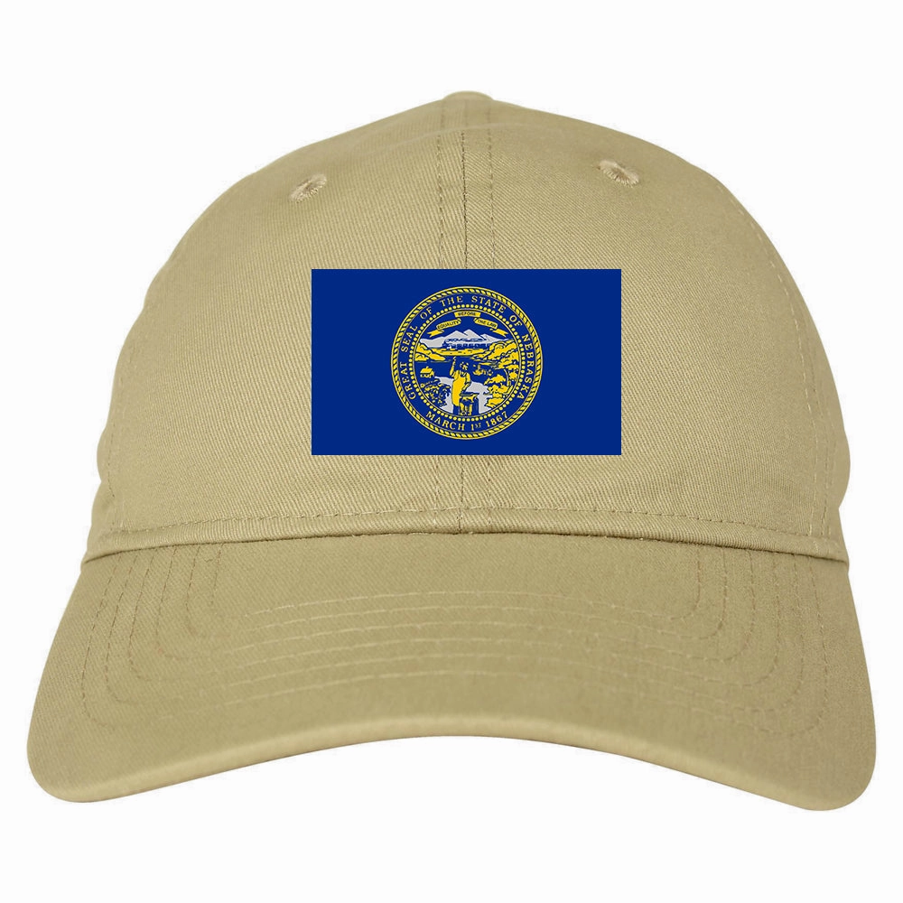 Nebraska State Flag NE Chesst Mens Dad Hat