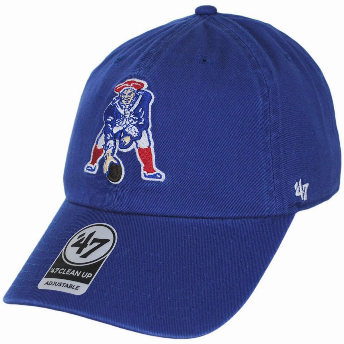 New England Patriots NFL Clean Up Strapback Baseball Cap Dad Hat