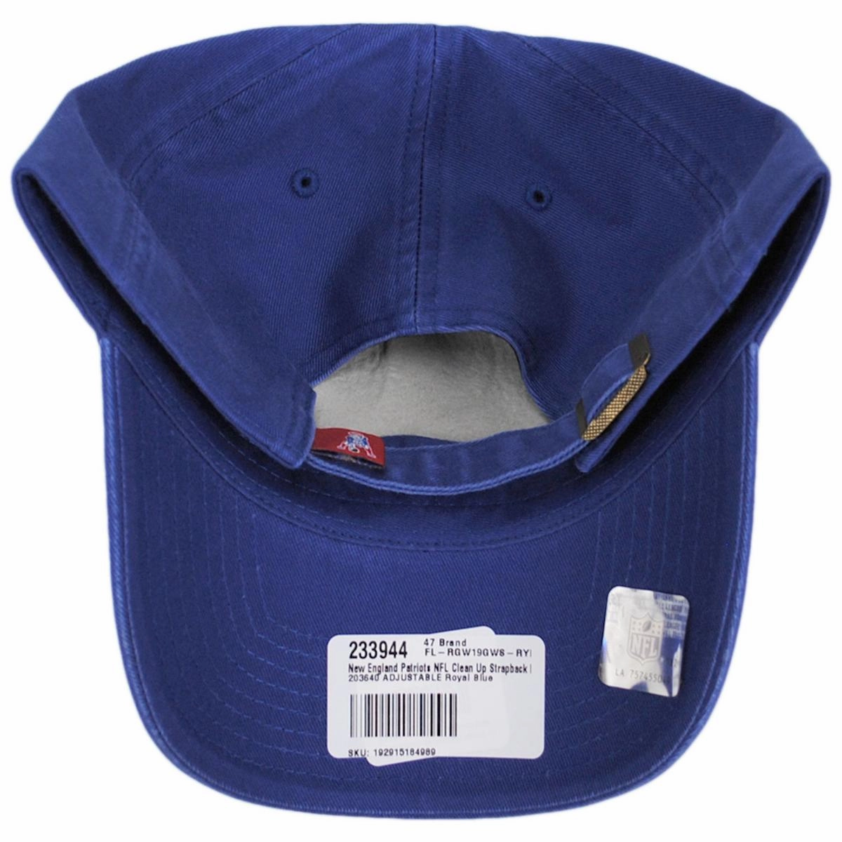 New England Patriots NFL Clean Up Strapback Baseball Cap Dad Hat