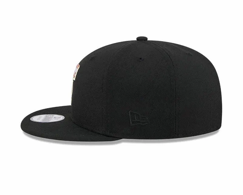 NEW ERA 9FIFTY TEXAS RANGERS ANIMAL FILL BLACK SNAPBACK CAP