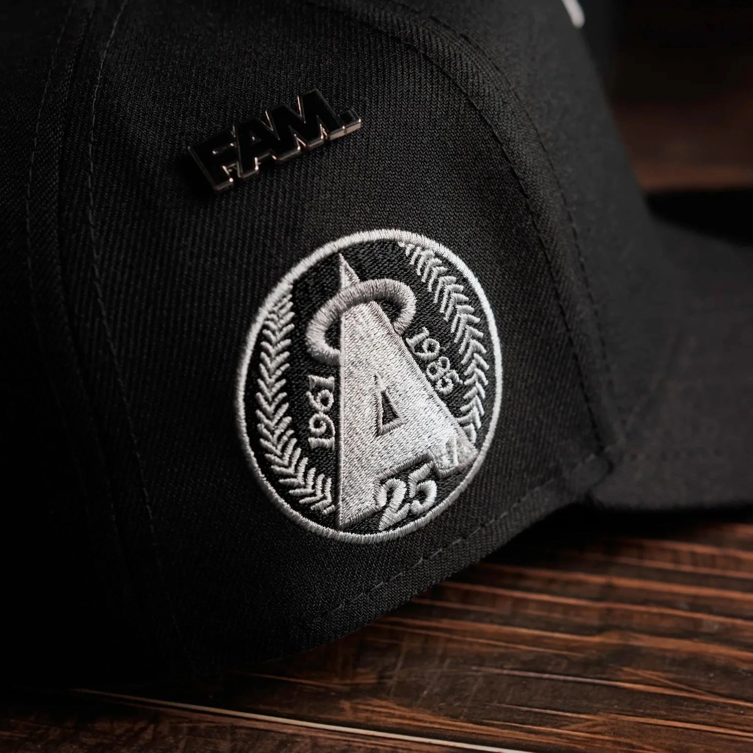 NEW ERA 9FORTY A-FRAME ANAHEIM ANGELS 25TH ANNIVERSARY BLACK / GREY UV SNAPBACK