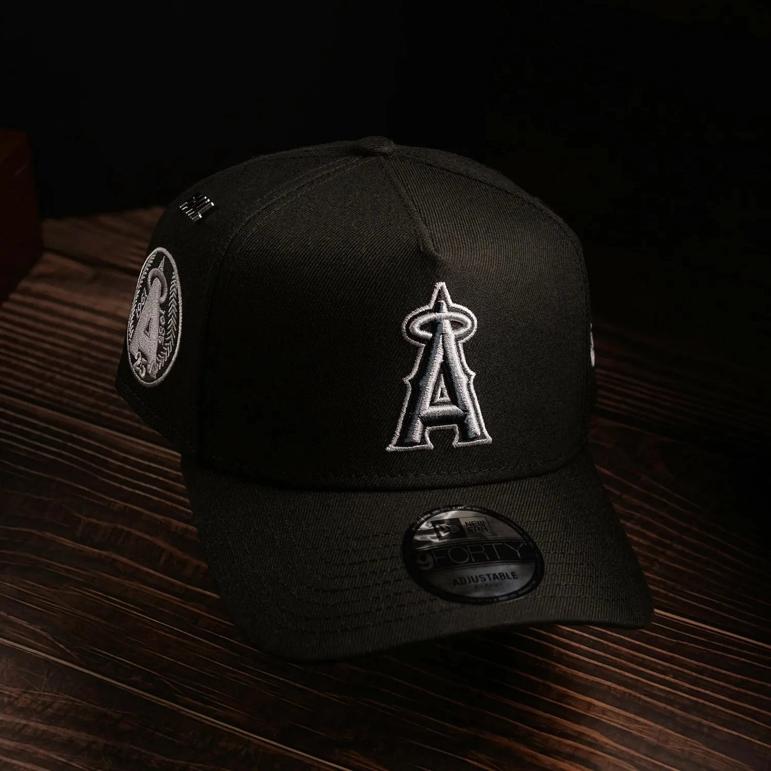 NEW ERA 9FORTY A-FRAME ANAHEIM ANGELS 25TH ANNIVERSARY BLACK / GREY UV SNAPBACK