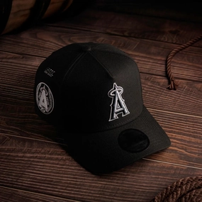 NEW ERA 9FORTY A-FRAME ANAHEIM ANGELS 25TH ANNIVERSARY BLACK / GREY UV SNAPBACK