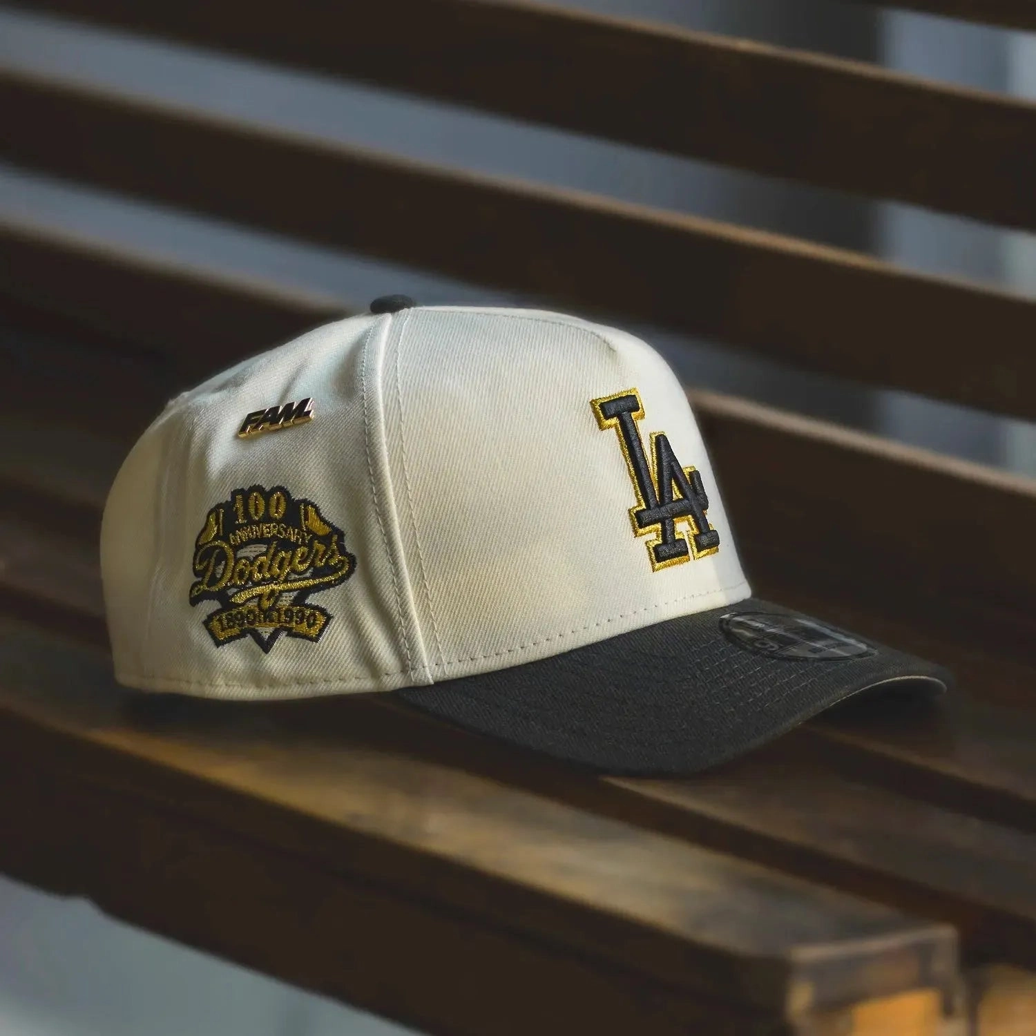 NEW ERA 9FORTY A-FRAME LOS ANGELES DODGERS 100TH ANNIVERSARY TWO TONE / GREY UV SNAPBACK