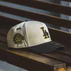 NEW ERA 9FORTY A-FRAME LOS ANGELES DODGERS 100TH ANNIVERSARY TWO TONE / GREY UV SNAPBACK