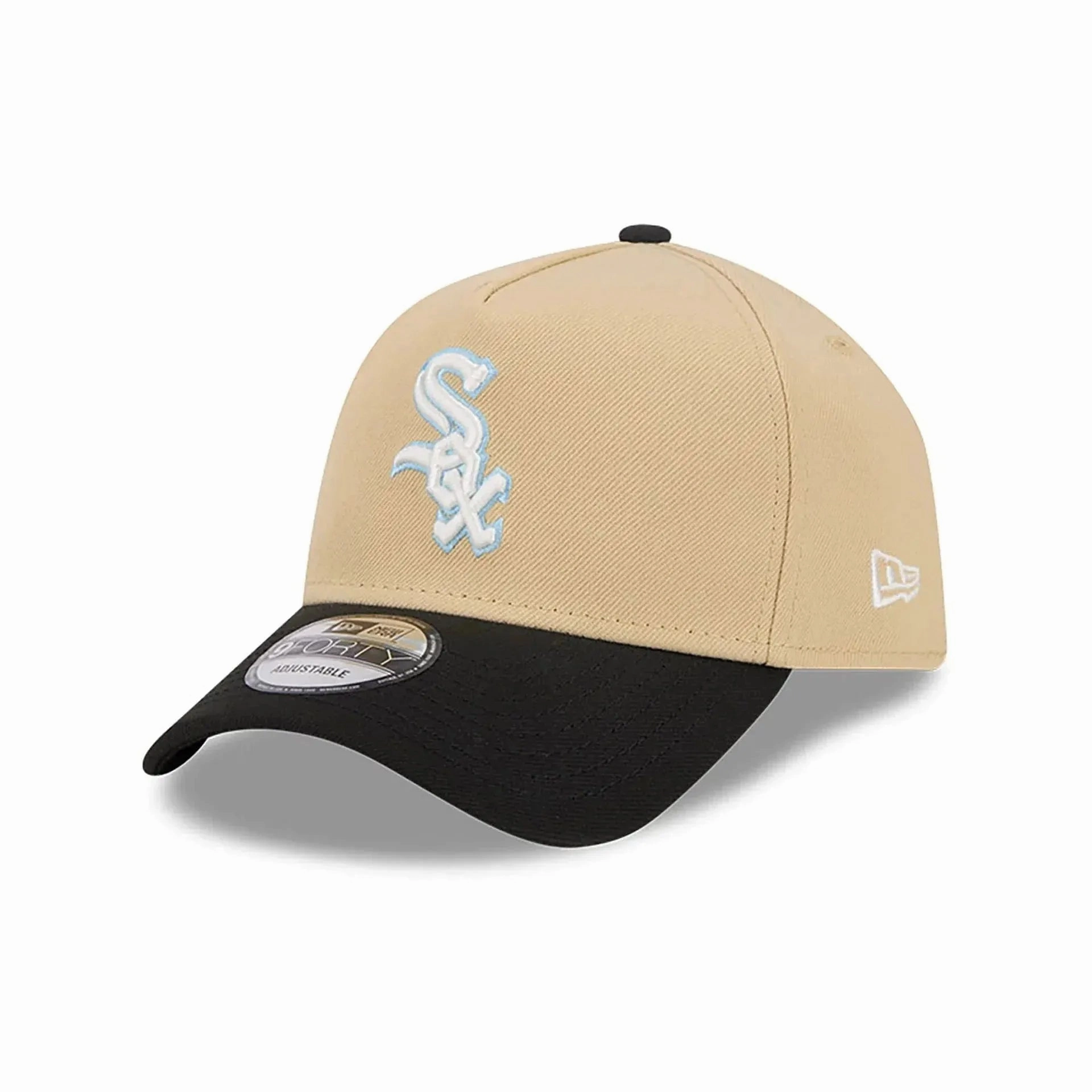 NEW ERA 9FORTY A-FRAME MLB CHICAGO WHITE SOX TWO TONE / BLACK UV SNAPBACK CAP