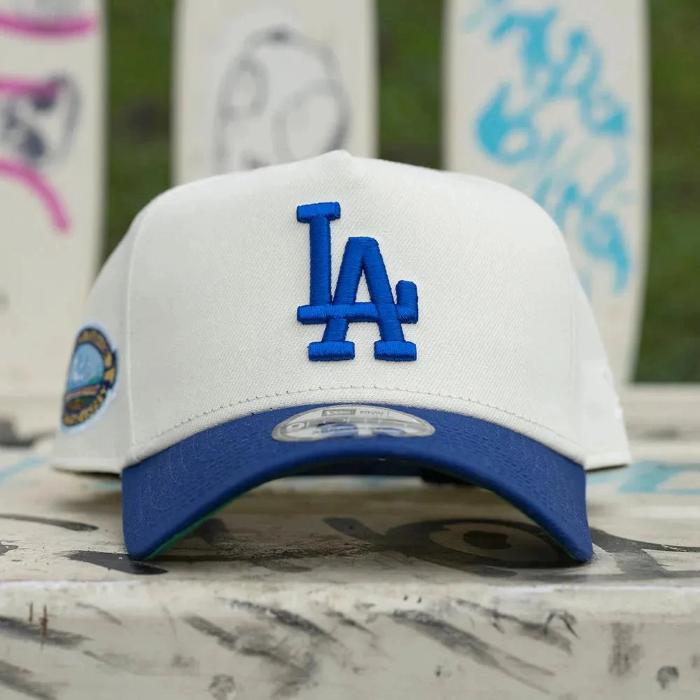 NEW ERA 9FORTY A-FRAME MLB LOS ANGELES DODGERS 50TH ANNIVERSARY TWO TONE / KELLY GREEN UV SNAPBACK