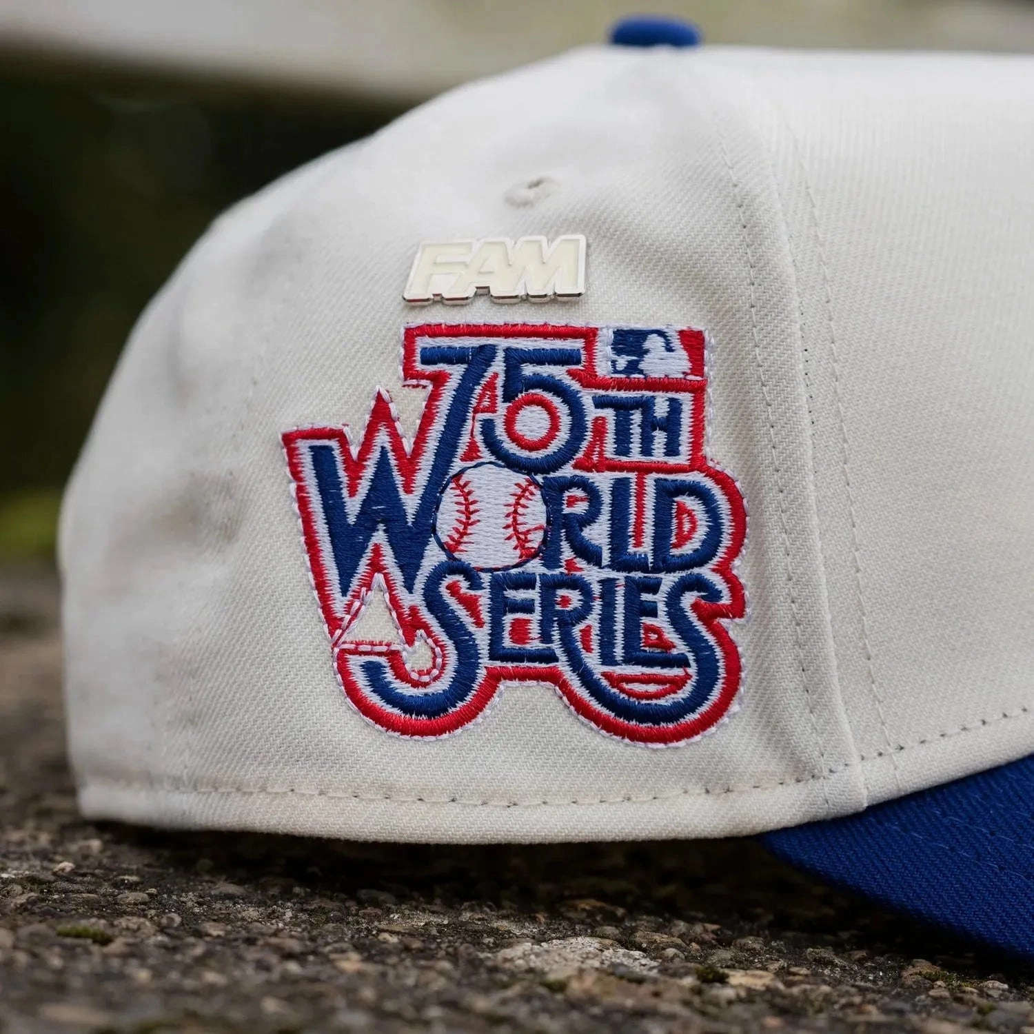 NEW ERA 9FORTY A-FRAME MLB LOS ANGELES DODGERS 75TH WORLD SERIES TWO TONE / GREY UV SNAPBACK