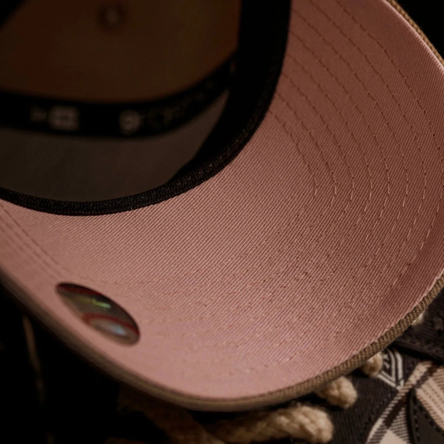 NEW ERA 9FORTY A-FRAME MLB LOS ANGELES DODGERS #ITFDB  CAMEL/ PINK  UV SNAPBACK