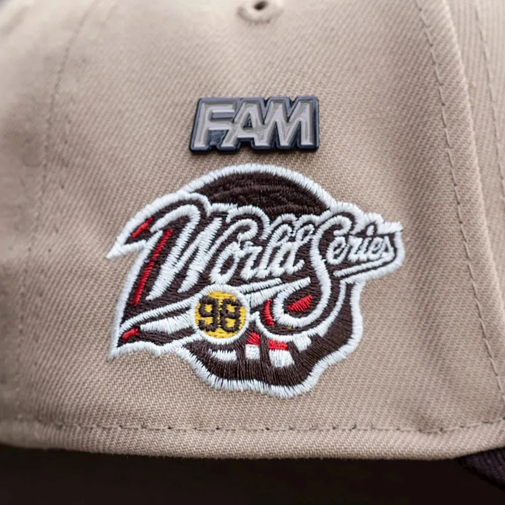 NEW ERA 9FORTY A-FRAME MLB NEW YORK YANKEES WORLD SERIES 1998 TWO TONE / GREY UV SNAPBACK
