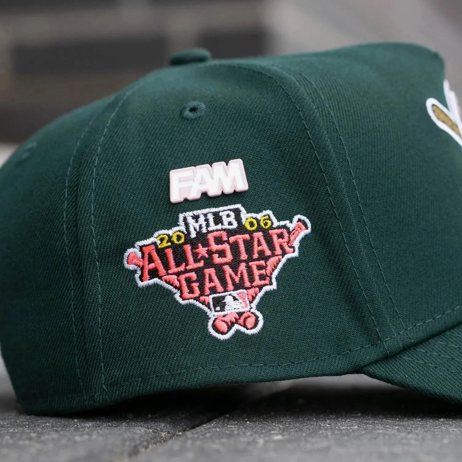NEW ERA 9FORTY A-FRAME MLB PITTSBURGH PIRATES ALL STAR GAME 2006 DARK GREEN / PINK UV SNAPBACK CAP
