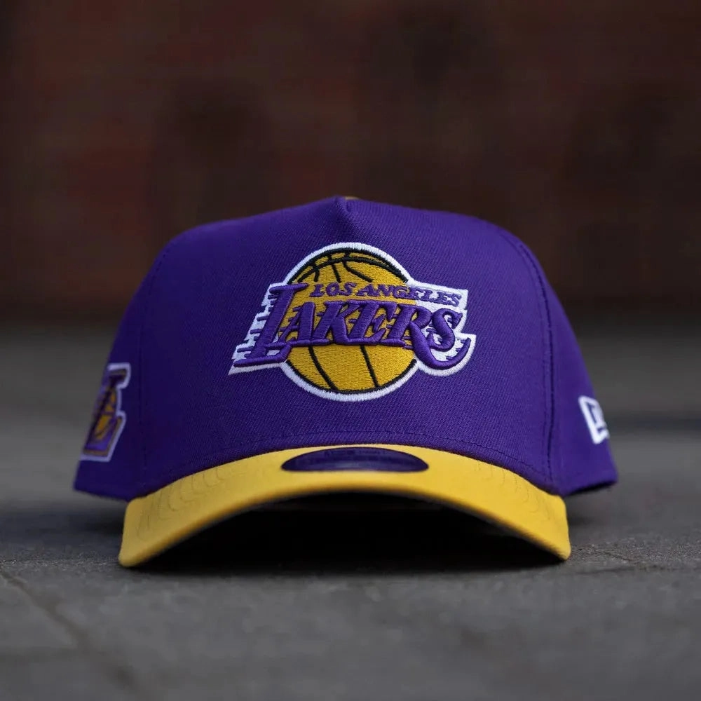 NEW ERA 9FORTY A-FRAME NBA LOS ANGELES LAKERS TWO TONE / GREY UV SNAPBACK CAP