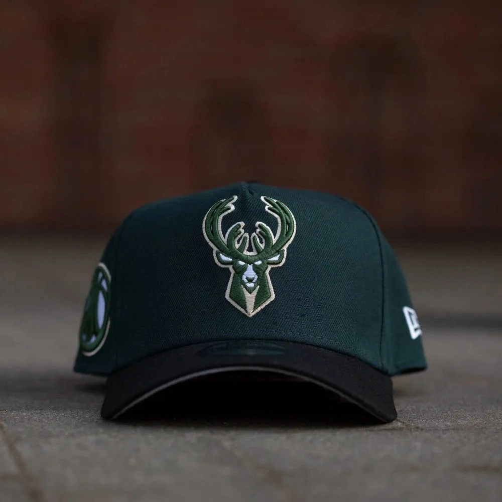 NEW ERA 9FORTY A-FRAME NBA MILWAUKEE BUCKS TWO TONE / GREY UV SNAPBACK