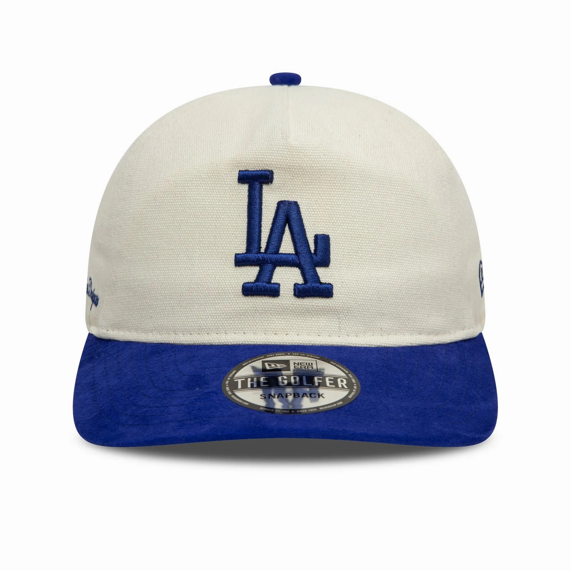 NEW ERA THE GOLFER SCRIPT PC MLB LOS ANGELES DODGERS TWO TONE SNAPBACK CAP