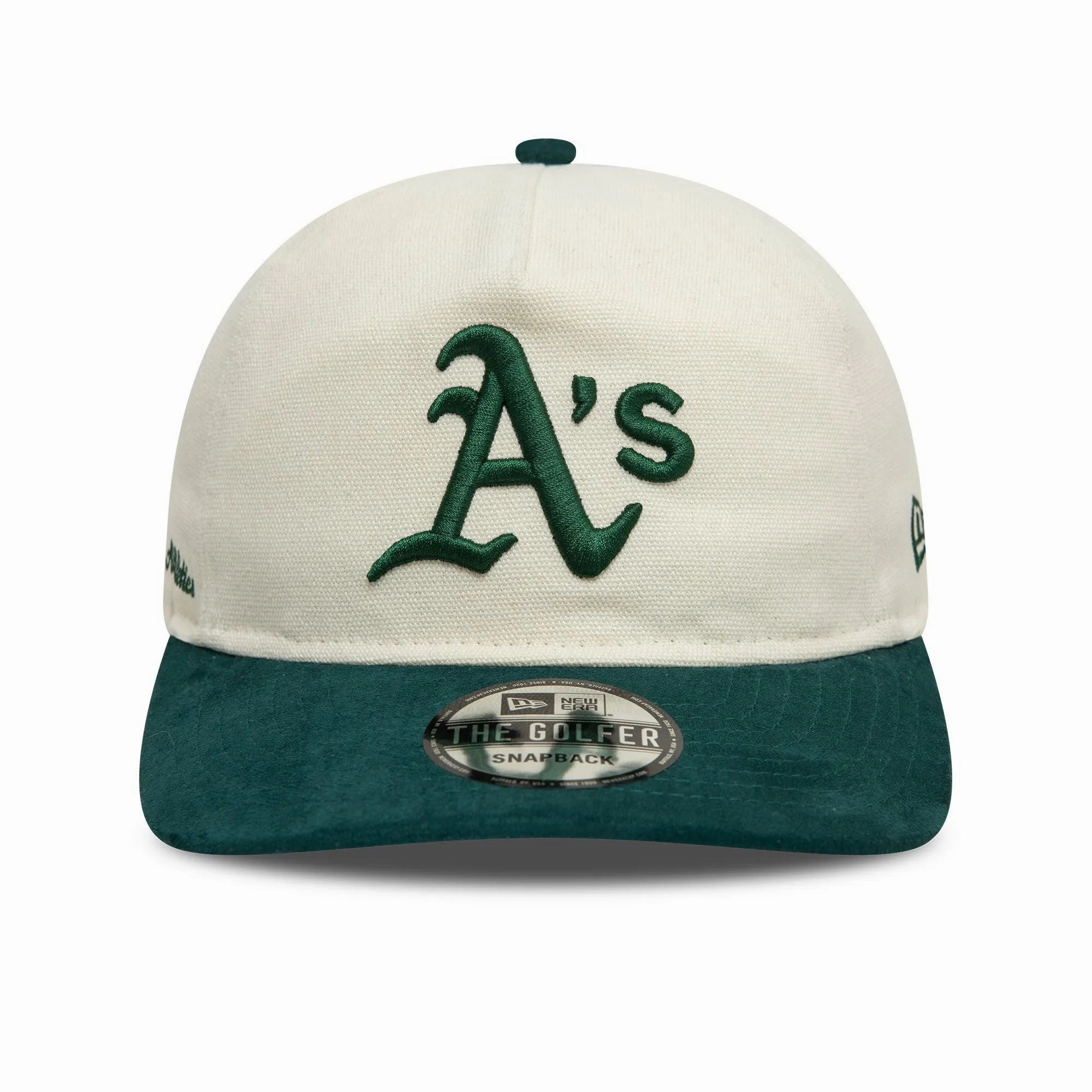 NEW ERA THE GOLFER SCRIPT PC MLB OAKLAND ATHLETICS TWO TONE SNAPBACK CAP