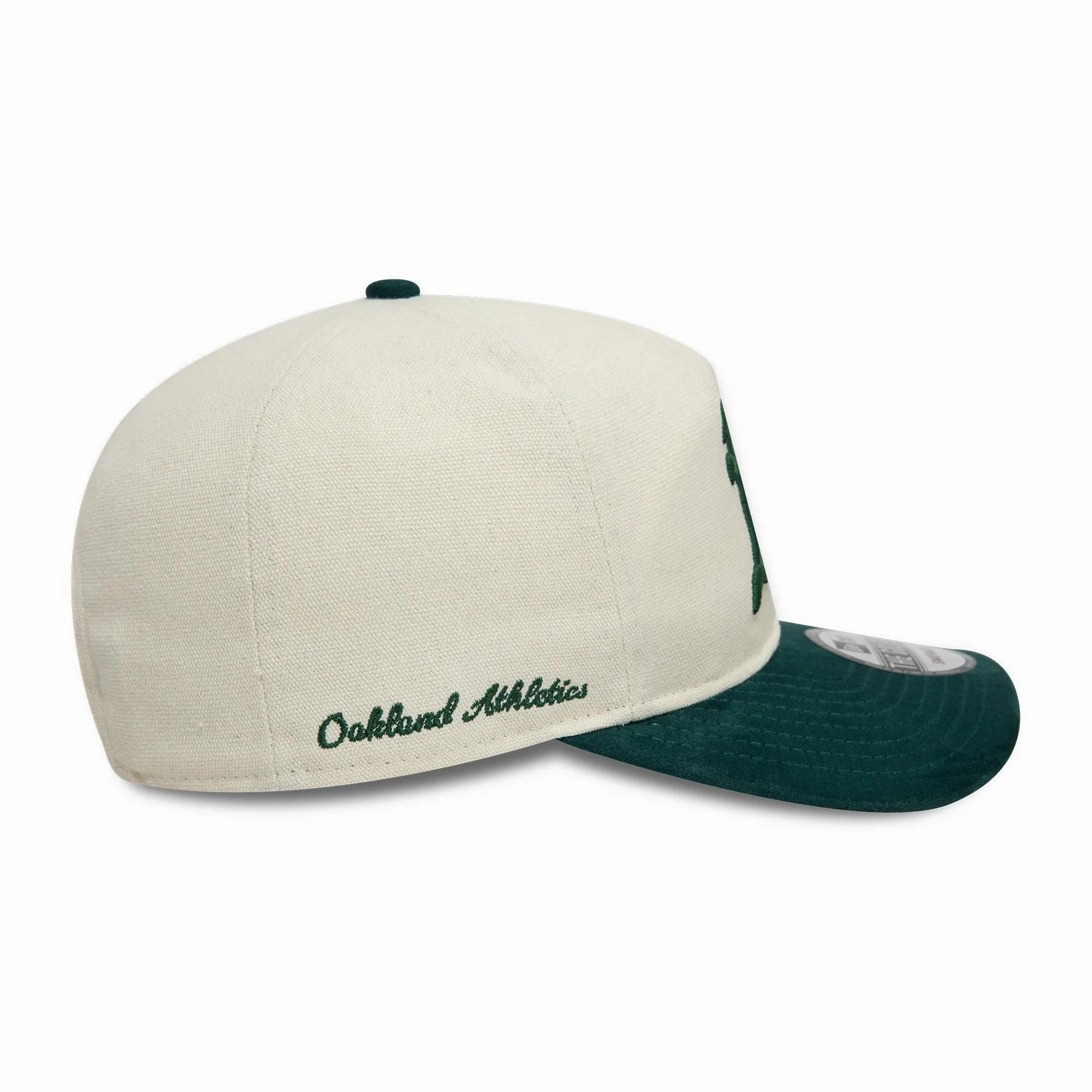 NEW ERA THE GOLFER SCRIPT PC MLB OAKLAND ATHLETICS TWO TONE SNAPBACK CAP