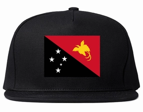 New Guinea Flag Country Printed Snapback Hat Cap