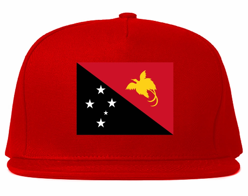 New Guinea Flag Country Printed Snapback Hat Cap