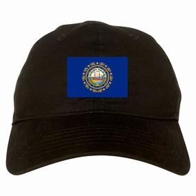 New Hampshire State Flag NH Chest Mens Dad Hat