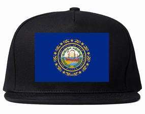 New Hampshire State Flag NH Chest Mens Snapback Hat