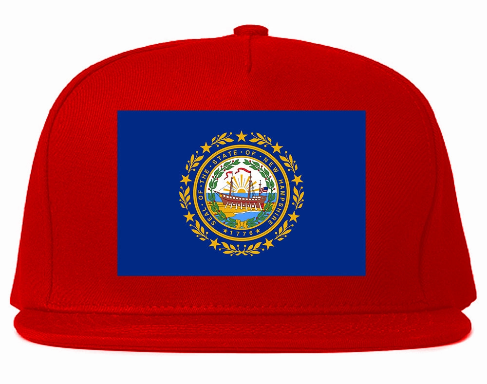 New Hampshire State Flag NH Chest Mens Snapback Hat