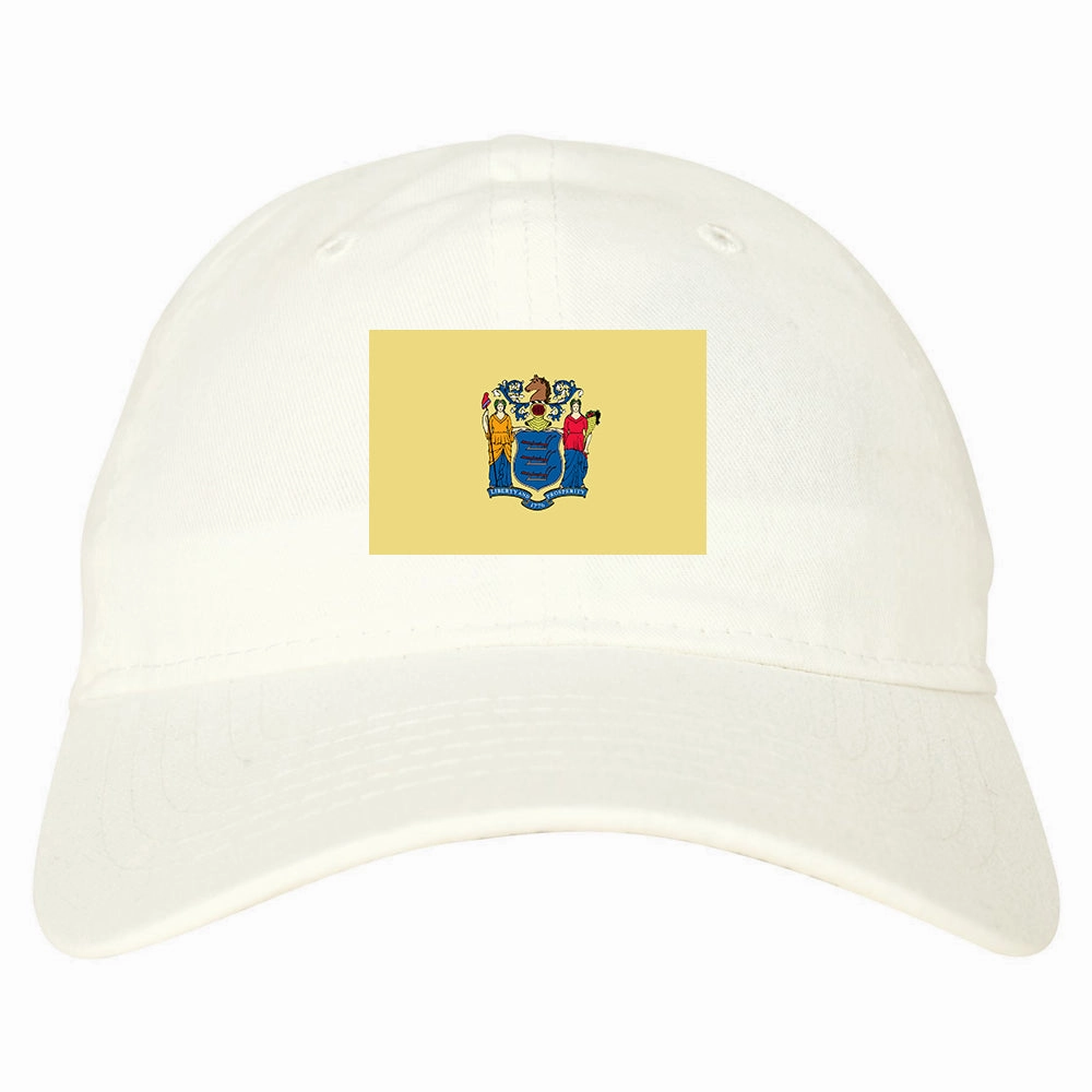 New Jersey State Flag NJ Chest Mens Dad Hat