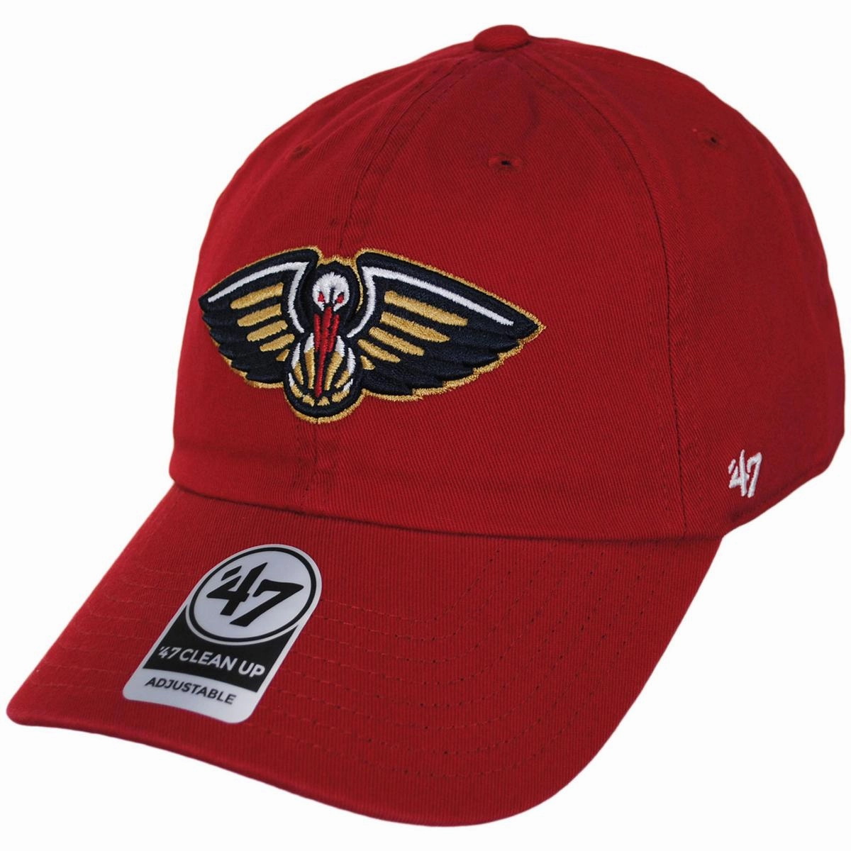 New Orleans Pelicans NBA Clean Up Strapback Baseball Cap Dad Hat