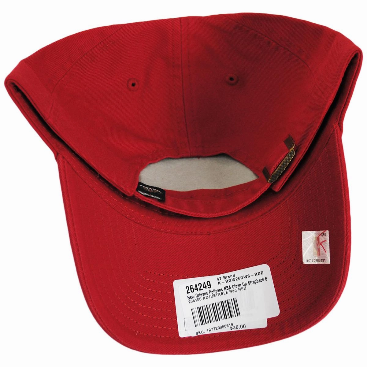 New Orleans Pelicans NBA Clean Up Strapback Baseball Cap Dad Hat