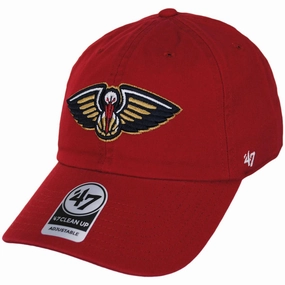 New Orleans Pelicans NBA Clean Up Strapback Baseball Cap Dad Hat